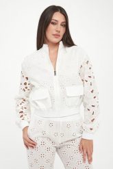 Kurtka damska ażurowa ERMANNO SCERVINO LIFE. Kurtki Ermanno Scervino Life, w ażurowe wzory, bez kaptura. Za 3,999.00 zł.