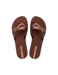 Klapki japonki damskie Ipanema Kirei. Brązowe japonki Ipanema, bez wzorów, z materiału. Za 89.00 zł.