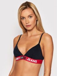 Tommy Jeans Biustonosz braletka UW0UW02721 Granatowy. Niebieskie biustonosze Tommy Jeans, bez wzorów, z bawełny. Za 169.99 zł.