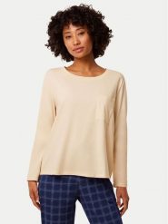 Triumph Koszulka piżamowa 10221070 Beżowy Regular Fit. Brązowe koszule nocne Triumph, bez wzorów, z bawełny, bez ramiączek. Za 99.99 zł.