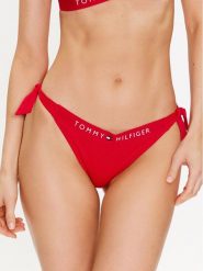 Tommy Hilfiger Dół od bikini UW0UW04497 Czerwony. Czerwone bikini Tommy Hilfiger, bez wzorów, z syntetyku. Za 109.99 zł.