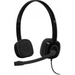 Logitech Słuchawki Stereo Headset h151 Black (981-000589). Słuchawki nauszne marki LOGITECH. Za 109.00 zł.