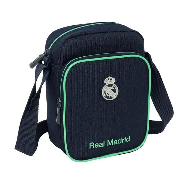 Real Madryt saszetka na ramię mini shoulder bag granatowa. Niebieskie nerki i saszetki Real Madrid, bez wzorów, sportowe, bez dodatków. Za 99.00 zł.