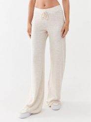 ONLY Spodnie dzianinowe 15294501 Beżowy Wide Leg. Brązowe spodnie materiałowe ONLY, bez wzorów, z dzianiny. Za 199.99 zł.