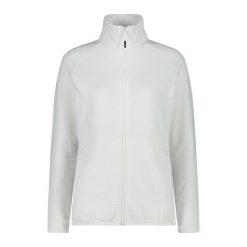 Bluza damska turystyczna CMP 34G2346. Białe bluzy CMP, l, bez wzorów, bez kaptura, trekkingowe. Za 297.50 zł.