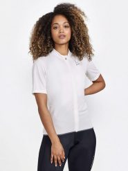 Craft Koszulka kolarska "Core Endur Lumen" w kolorze białym rozmiar: XXL. Białe t-shirty sportowe Craft, xxl, bez wzorów, bez ramiączek, rowerowe. Za 114.17 zł.