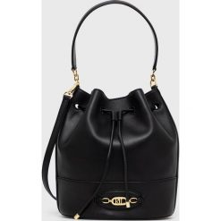 Lauren Ralph Lauren torebka skórzana 431862238001 kolor czarny. Czarne torebki klasyczne Lauren Ralph Lauren, bez wzorów, bez dodatków. Za 1,859.90 zł.