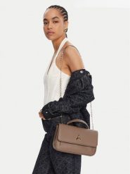 Patrizia Pepe Torebka 8B0228/L001-B744 Brązowy. Brązowe torebki klasyczne Patrizia Pepe, bez wzorów, ze skóry, bez dodatków. Za 869.99 zł.