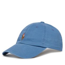 Czapka z daszkiem Polo Ralph Lauren. Niebieskie czapki z daszkiem Polo Ralph Lauren, bez wzorów. Za 359.99 zł.