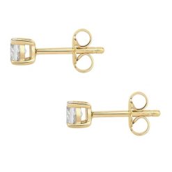Glanzstücke München Kolczyki sztyfty ze srebra próby 925 w zlocie zóltym z topazem 1 ct Damski. Żółte kolczyki Glanzstücke München, z topazem, pozłacane. Za 219.99 zł.
