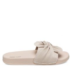 Klapki Jenny Fairy. Brązowe klapki Jenny Fairy, bez wzorów, bez obcasa, bez zapięcia. Za 59.99 zł.