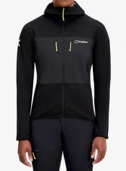 Bluza polarowa damska Berghaus MTN Guide MW Hoody. Czarne bluzy z kapturem Berghaus, l, bez wzorów, z elastanu, bez kaptura, trekkingowe. Za 637.99 zł.