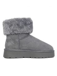 ISLAND BOOT Botki zimowe "Cinnamon" w kolorze szarym rozmiar: 38. Szare botki Island Boot, bez wzorów, bez obcasa, na platformie, bez zapięcia. Za 169.26 zł.