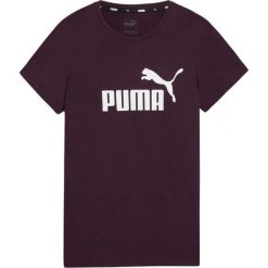 Koszulka sportowa damska Puma ESS Logo Tee. Fioletowe t-shirty sportowe Puma, s, bez wzorów, bez ramiączek. Za 112.93 zł.