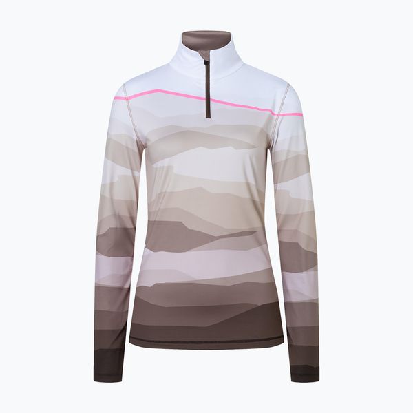 Bluza termoaktywna damska BOGNER FIRE+ICE Ilvy 3. Brązowe bluzy s, bez wzorów, z elastanu, bez kaptura, na golfa. Za 649.99 zł.