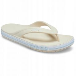 Japonki Dla Dorosłych Crocs Bayaband Flip. Szare japonki Crocs, bez wzorów, z materiału. Za 129.99 zł.