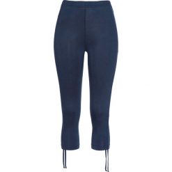 Legginsy bonprix ciemnoniebieski. Niebieskie legginsy bonprix, bez wzorów. Za 24.99 zł.