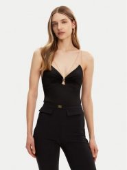 Elisabetta Franchi Body BO-030-51E2-V260 Czarny. Czarne body i gorsety Elisabetta Franchi, bez wzorów, z syntetyku, bez ramiączek. Za 1,069.00 zł.