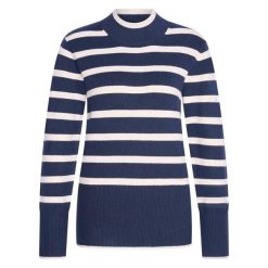 Sweter damski HV Society Gabriella. Niebieskie swetry HV SOCIETY, bez wzorów, z dzianiny, eleganckie, bez ramiączek. Za 416.50 zł.