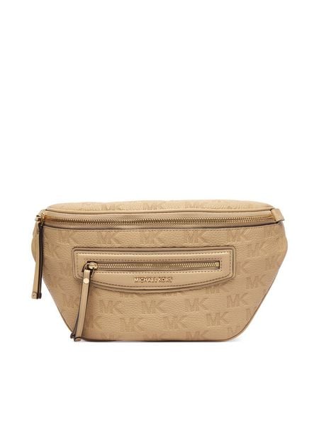 MICHAEL Michael Kors Nerka 30S6GTVM8L Beżowy. Brązowe nerki i saszetki MICHAEL Michael Kors, bez wzorów, ze skóry, bez dodatków. Za 1,239.00 zł.