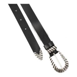 Czarny Skórzany Damski Pasek Big Star. Czarne paski BIG STAR, bez wzorów, z jeansu, eleganckie. Za 129.00 zł.