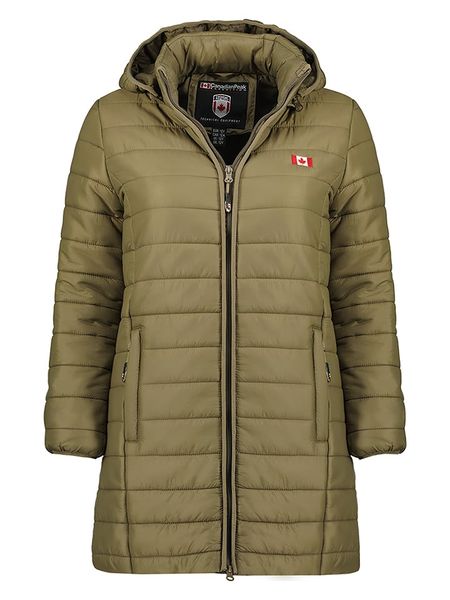 Canadian Peak Kurtka pikowana "Atikeak" w kolorze khaki rozmiar: M. Brązowe kurtki Canadian Peak, m, bez wzorów, bez kaptura. Za 152.98 zł.