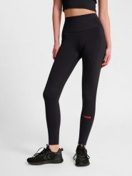 Damskie legginsy Hummel Hiit Intensity. Czarne legginsy Hummel, bez wzorów, z materiału, klasyczne. Za 190.00 zł.