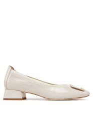 Caprice Półbuty 9-22300-44 Beżowy. Brązowe półbuty wsuwane Caprice, bez wzorów, z lakierowanej skóry, bez obcasa, na obcasie. Za 265.99 zł.