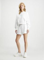 Calvin Klein Bluza w kolorze białym rozmiar: M. Białe bluzy Calvin Klein, m, bez wzorów, z bawełny, bez kaptura. Za 199.95 zł.