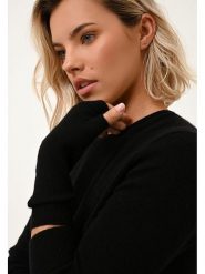 Just Cashmere Kaszmirowe mitenki "Zoe" w kolorze czarnym rozmiar: onesize. Czarne rękawiczki Just Cashmere, bez wzorów, z kaszmiru. Za 135.49 zł.