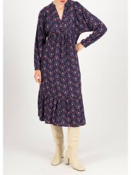 Blutsgeschwister Sukienka "Saint Tropen Fireplace" ze wzorem rozmiar: L. Różowe sukienki Blutsgeschwister, na imprezę, l, bez wzorów, z wiskozy, klasyczne, bez kołnierzyka, bez ramiączek, midi, rozkloszowane. Za 234.94 zł.