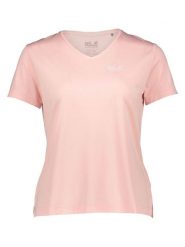 Jack Wolfskin Koszulka funkcyjna "Wildtrail" w kolorze jasnoróżowym rozmiar: L. Różowe t-shirty sportowe Jack Wolfskin, l, bez wzorów, z materiału, bez ramiączek, outdoorowe. Za 118.01 zł.