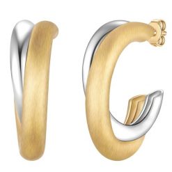 Yokoamii Kolczyki kola z posrebrzanego/pozlacanego mosiadzu 1 ct Damski. Szare kolczyki Yokoamii, posrebrzane. Za 159.99 zł.