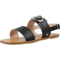 Sandały LIU-JO SA4123 P010 SABA Czarny. Czarne sandały Liu Jo, bez wzorów, ze skóry, sportowe, bez obcasa, bez zapięcia. Za 453.99 zł.
