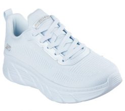 Buty sportowe damskie Skechers Bobs B Flex Hi Fly. Niebieskie buty treningowe Skechers, bez wzorów, z materiału, bez zapięcia, trekkingowe. Za 390.00 zł.