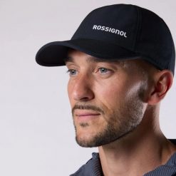 Czapka z daszkiem Rossignol Active. Czarne czapki z daszkiem Rossignol, bez wzorów, sportowe. Za 159.99 zł.
