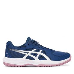 Buty do tenisa Asics. Niebieskie buty treningowe ASICS, bez wzorów, bez zapięcia, tenisowe. Za 269.99 zł.