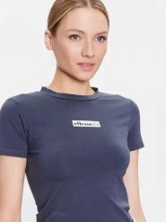T-SHIRT DAMSKI KOSZULKA SPORTOWA ELLESSE. Niebieskie t-shirty sportowe Ellesse, m, bez wzorów, z bawełny, bez ramiączek, na fitness i siłownię. Za 116.99 zł.