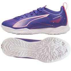 Buty Puma Ultra 5 Play Tt 107910-01 fioletowe. Fioletowe buty treningowe bez wzorów, z materiału, bez zapięcia, do piłki nożnej. Za 301.00 zł.