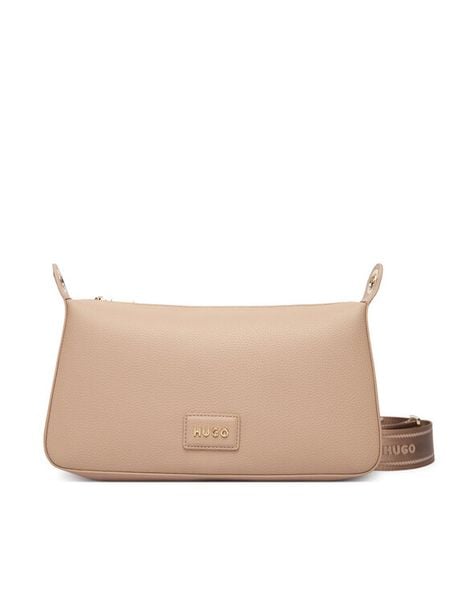 HUGO Torebka 50557850 Brązowy. Brązowe listonoszki Hugo, bez wzorów, ze skóry, bez dodatków. Za 699.99 zł.