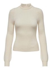 ONLY Sweter w kolorze beżowym rozmiar: XL. Brązowe swetry ONLY, xl, bez wzorów, prążkowane, bez ramiączek. Za 87.40 zł.