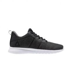 Buty treningowe damskie Reebok Instalite Pro. Czarne buty treningowe Reebok, bez wzorów, z materiału, bez zapięcia, do biegania. Za 277.00 zł.
