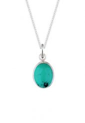 Elli Damski wisiorek z kamieniem szlachetnym Howlit Turquoise w srebrze próby 925 Sterling Silver o długości 45 cm Naszyjniki 1 ct. Szare naszyjniki Elli, z materiału, srebrne. Za 313.99 zł.
