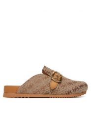 Guess Klapki FLPGAL FAL06 Beżowy. Brązowe klapki Guess, z aplikacjami, z materiału, bez obcasa, bez zapięcia. Za 549.99 zł.