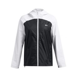 Damska kurtka wodoodporna Under Armour Cloudstrike. Białe kurtki Under Armour, l, bez wzorów, z materiału, z kapturem. Za 511.45 zł.