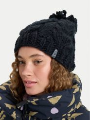 Roxy Czapka ERJHA04160 Czarny. Czarne czapki zimowe Roxy, bez wzorów. Za 129.99 zł.
