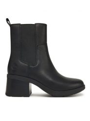 Timberland Botki Bellevaux TB0A424XW021 Czarny. Czarne botki Timberland, bez wzorów, ze skóry, bez obcasa, na słupku, bez zapięcia. Za 659.99 zł.
