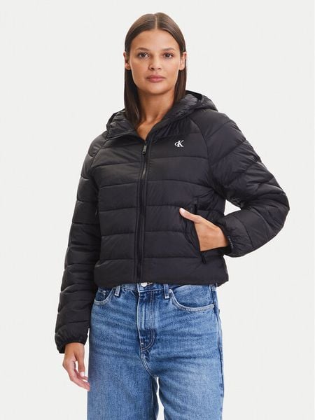 Calvin Klein Jeans Kurtka przejściowa LV047C510G Czarny Regular Fit. Czarne kurtki Calvin Klein Jeans, l, bez wzorów, z jeansu, bez kaptura. Za 509.99 zł.