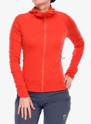 Bluza z kapturem damska Rab Planar Hoody. Czerwone bluzy RAB, l, bez wzorów, z materiału, z kapturem. Za 308.00 zł.