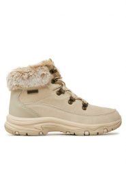 Skechers Trapery Trego - Snow Worries 167882/NAT Brązowy. Brązowe traperki Skechers, bez wzorów, ze skóry, bez obcasa, bez zapięcia. Za 379.99 zł.